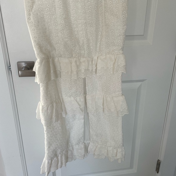 House of CB Ivory Ruffle Maxi Skirt - Picture 6 of 11